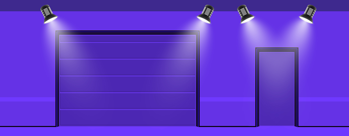 Iluminación en un garaje comunitario